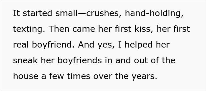 Text describing a man’s reaction to teen daughter’s relationship and wife helping to hide it over the years. Text describing a man’s reaction to teen daughter’s relationship and wife helping to hide it over the years.