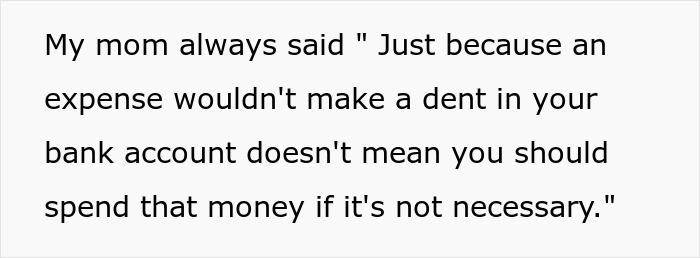 Text showing a woman asking her stepchildren about attending a home boarding school and discussing expenses.