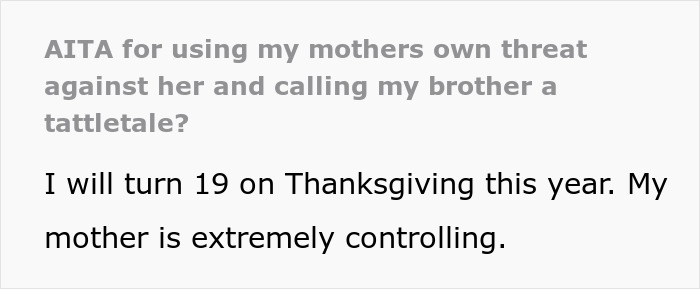 Text excerpt from a forum post about a controlling mom who refuses to celebrate kids’ birthdays during holidays. Text excerpt from a forum post about a controlling mom who refuses to celebrate kids’ birthdays during holidays.