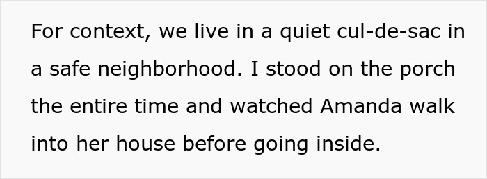 Woman, daughter, and friend walk home together on a quiet street during a calm, safe evening.