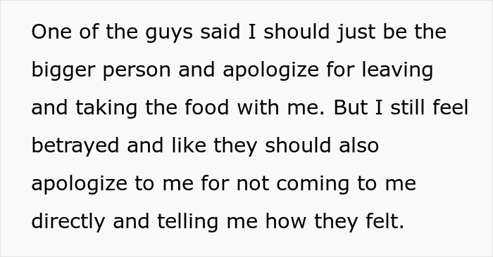 Woman storming out of Friendsgiving with the food after discovering unexpected dress-code betrayal at the event. Woman storming out of Friendsgiving with the food after discovering unexpected dress-code betrayal at the event.