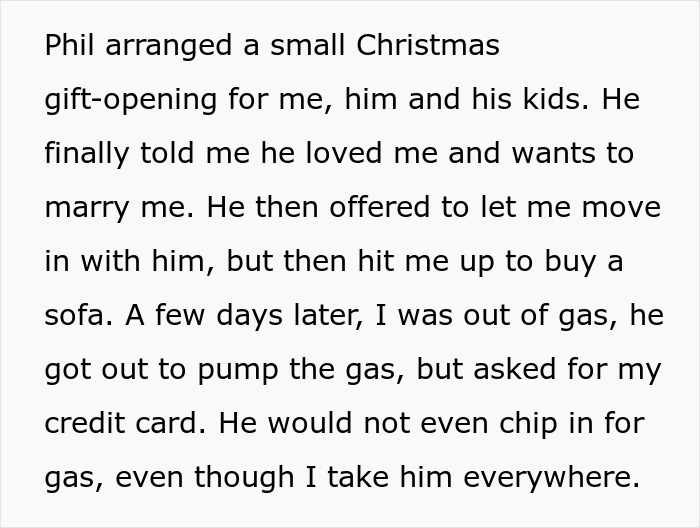 Woman buys expensive gifts for boyfriend&rsquo;s kids but is told she can&rsquo;t spend Christmas with them.