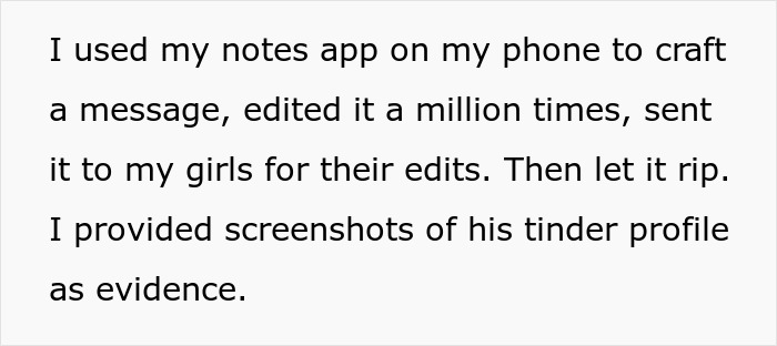 Screenshot showing a woman exposing the cheaters by sending receipts revealing her boyfriend's wife and six kids.