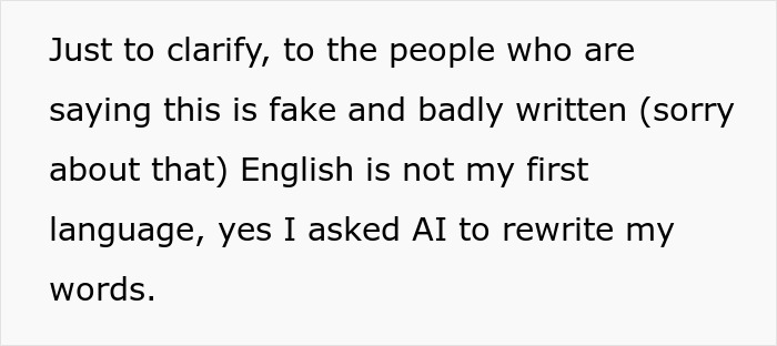 Bridesmaid wearing bold red dress at all-black wedding, guests reacting as bride notices the red dress.