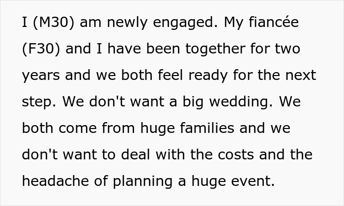 Man rejects sister&rsquo;s idea for his big wedding, causing family tension due to rejection sensitive dysphoria issues.