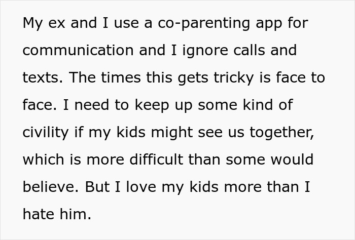 Text about co-parenting challenges, ignoring calls, and maintaining civility for kids despite a cheating husband’s anger. Text about co-parenting challenges, ignoring calls, and maintaining civility for kids despite a cheating husband’s anger.
