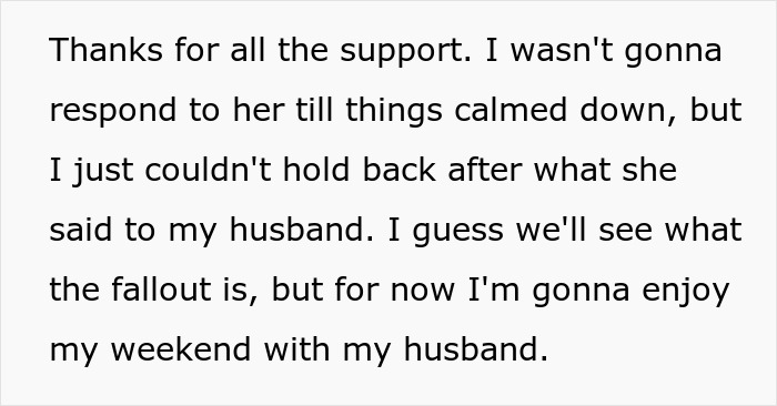 Text showing a woman expressing frustration after her mother-in-law exploded over wanting to celebrate Thanksgiving with her kid.