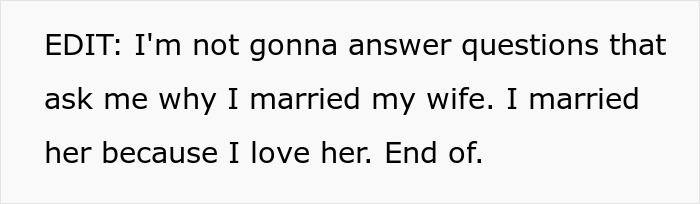 Text post with an edit clarifying love for wife after controversy over banning daughter from speaking mom's native language.