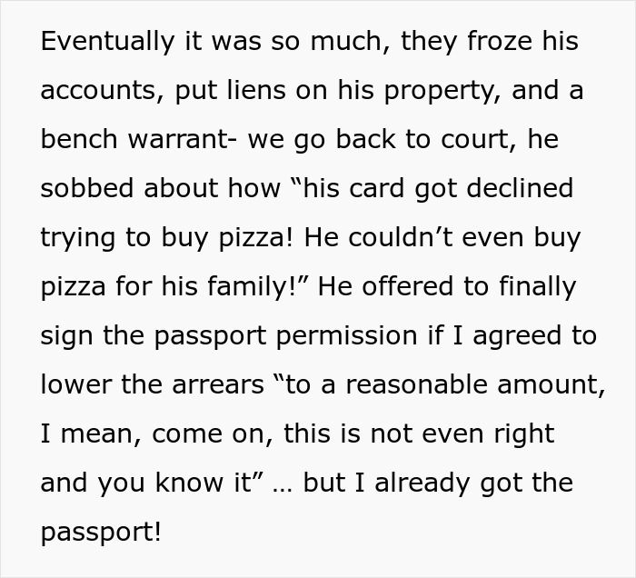 ALT text: Court documents reveal toxic guy&rsquo;s financial troubles impacting his family as delayed karma unfolds over 15 years.