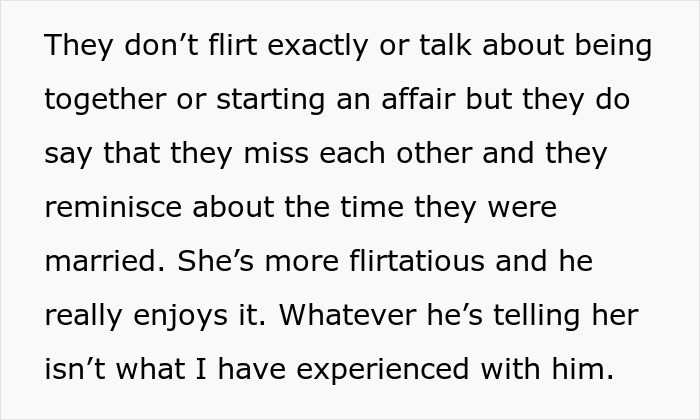Text describing a woman discovering her supportive and attentive husband made fun of her to his cheating ex-wife. Text describing a woman discovering her supportive and attentive husband made fun of her to his cheating ex-wife.