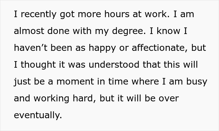 Text describing a man treating his wife like his servant, leading to her loss of attraction and emotional distance.