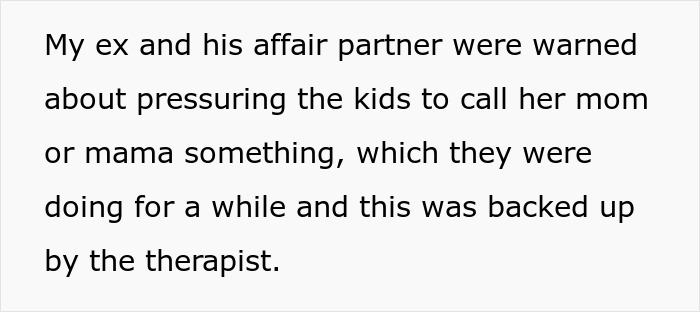 Text discussing a cheating husband furious at ex-wife amid affair partner’s infertility and family pressure issues. Text discussing a cheating husband furious at ex-wife amid affair partner’s infertility and family pressure issues.