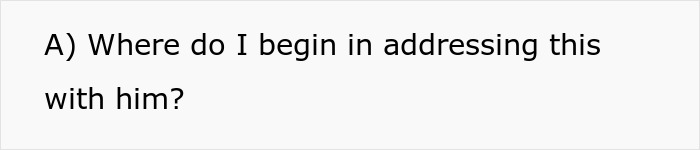 Text on a white background asking where to begin in addressing a husband who banned daughter&rsquo;s Spanish lessons with the nanny.