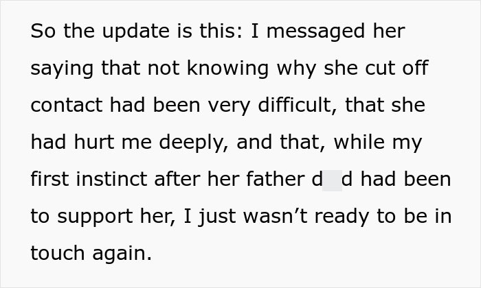 Text message explaining the difficulty of no contact and feelings about a best friend no contact returns situation.