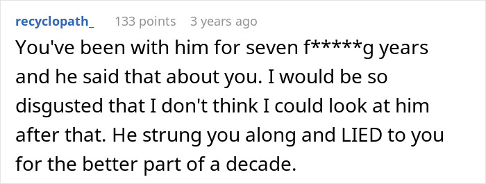 Comment discussing a woman leaving the US to start a new life in France due to her boyfriend&rsquo;s inability to handle her success.