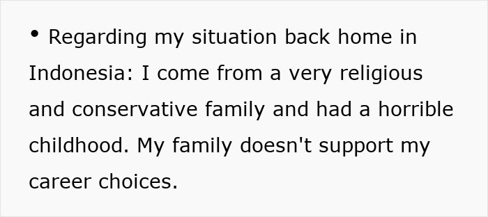 Text excerpt about a woman&rsquo;s challenges with family and career choices before moving to France for a new life.