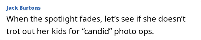 Text excerpt from an online comment discussing Millie Bobby Brown adopting a baby at 21 amid criticism. Text excerpt from an online comment discussing Millie Bobby Brown adopting a baby at 21 amid criticism.