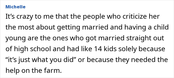 Text excerpt discussing criticism faced by Millie Bobby Brown about adopting a baby at 21 and early motherhood judgment. Text excerpt discussing criticism faced by Millie Bobby Brown about adopting a baby at 21 and early motherhood judgment.
