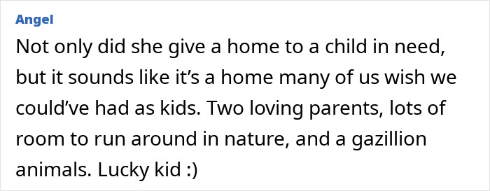 Comment praising Millie Bobby Brown for adopting a baby at 21, highlighting a loving home and nature-filled environment. Comment praising Millie Bobby Brown for adopting a baby at 21, highlighting a loving home and nature-filled environment.
