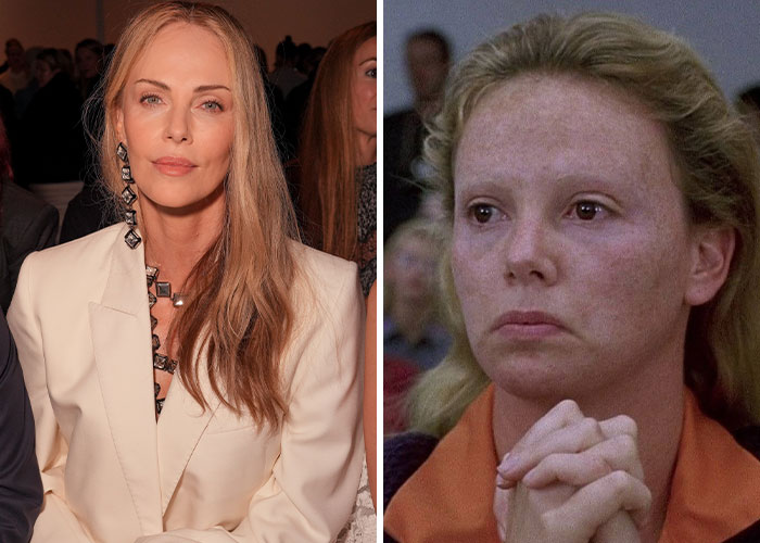 Actress shown in two contrasting looks, illustrating actors who pushed themselves to the extreme for a movie role.