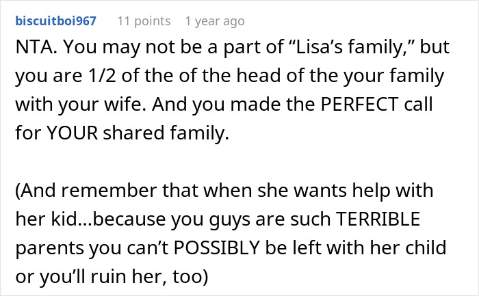 Text post discussing family dynamics, husband dragging wife and kids from Thanksgiving after sister&rsquo;s tantrum.