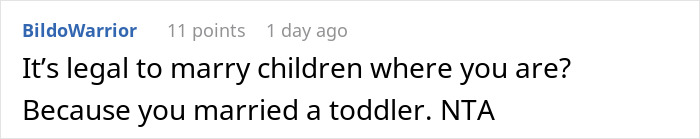 Reddit comment discussing marriage, reacting to a story about a husband unable to handle Thanksgiving shopping pressure.