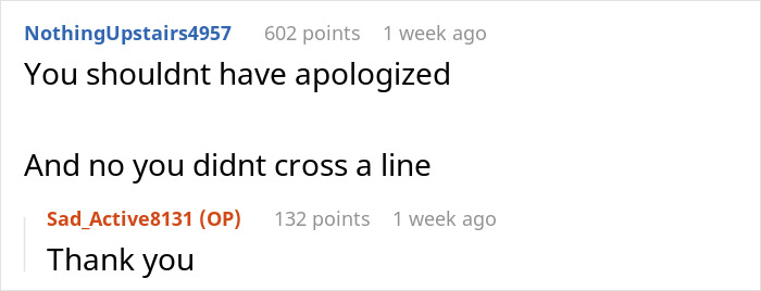 Screenshot of an online discussion where a man shares being upset after his ex intervened in bonding with their son.
