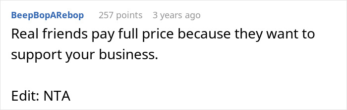 Comment on a forum post discussing a bride wanting to upgrade her honeymoon at a bridesmaid&rsquo;s expense and receiving a reality check.