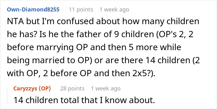Screenshot of a Reddit conversation about hosting blended family Christmas with ex&rsquo;s affair kids and family conflicts.
