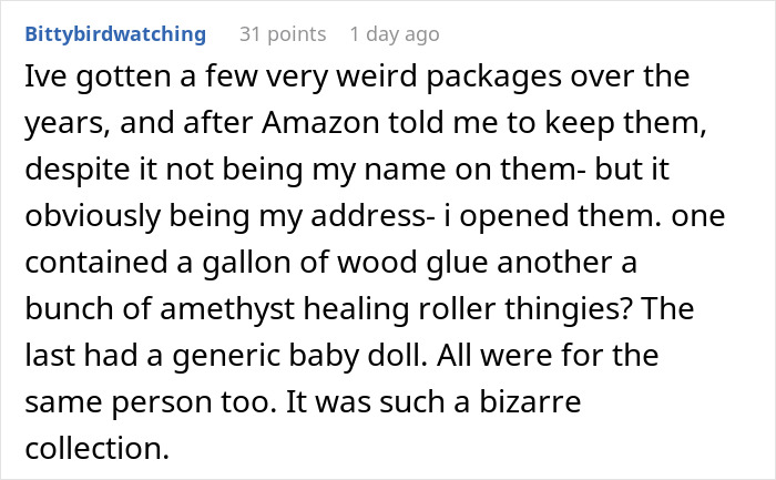 User sharing experience of receiving wrong packages, company expecting return on user&rsquo;s own dime, causing frustration.