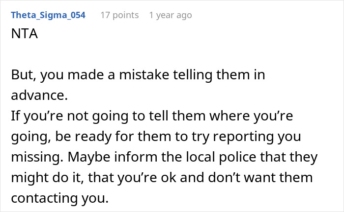 Screenshot of a Reddit comment discussing a teen refusing to babysit step-siblings, causing a dad to be upset.