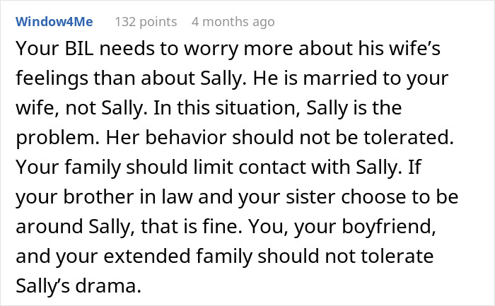 Text post showing online comment discussing feelings and drama involving a polyamorous woman and a taken guy&rsquo;s girlfriend.