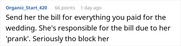 Comment on a wedding dress code violation, discussing a bridesmaid in a bold red dress amid an all-black wedding.