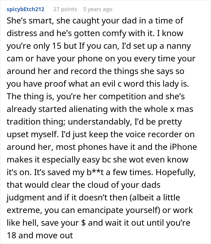 Teen leaves home after dad chooses his girlfriend over her, raising questions about adoption and family conflicts.