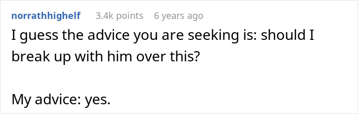 Comment discussing whether to break up after a romantic trip, with advice supporting the break-up decision. Comment discussing whether to break up after a romantic trip, with advice supporting the break-up decision.