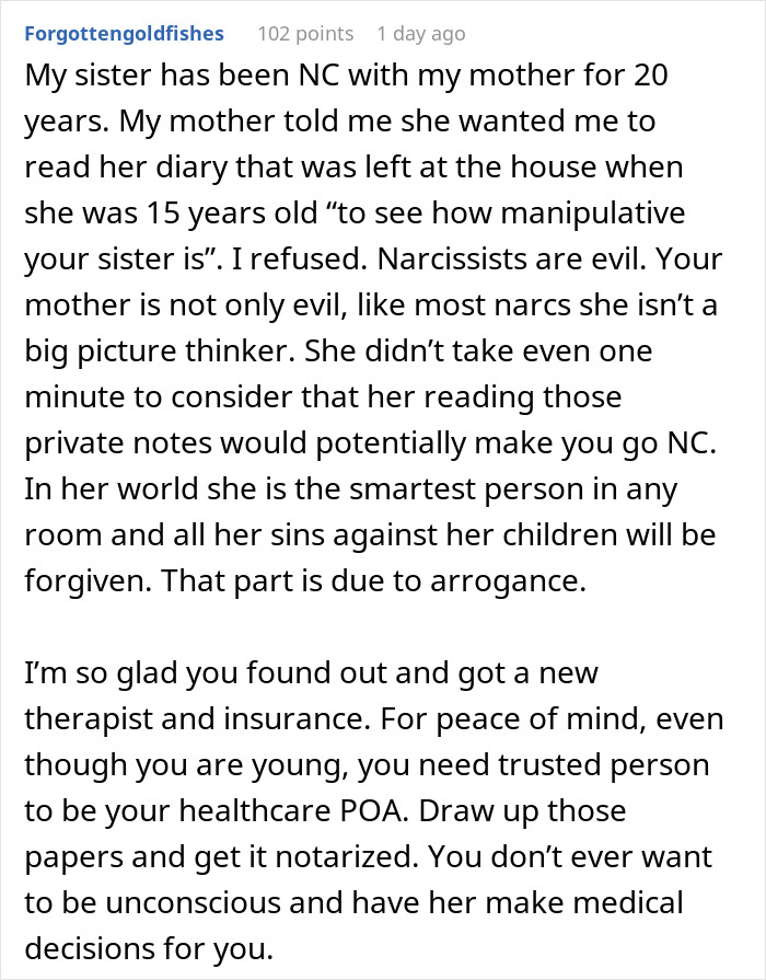 Alt text: Woman discovers betrayal after mom spies on her therapy sessions, leading to loss of trust and emotional pain.