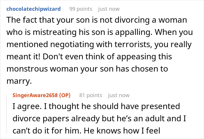 Commenters discuss a jealous wife demanding removal of ex&rsquo;s photos from hubby's mom&rsquo;s house.