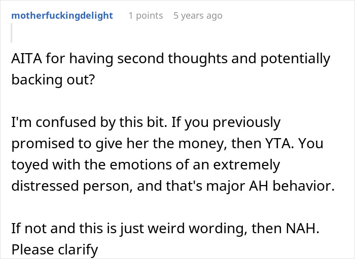 Reddit user discusses fairness of $4k plastic surgery request amid sister&rsquo;s body dysmorphia recovery concerns.