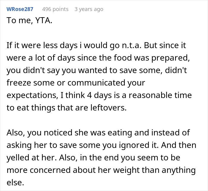 Man responding angrily to girlfriend after she eats all the leftovers and gains at least 40 lbs.