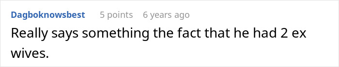 Screenshot of an online comment discussing a toxic ex and the challenges faced in dealing with constant threats.