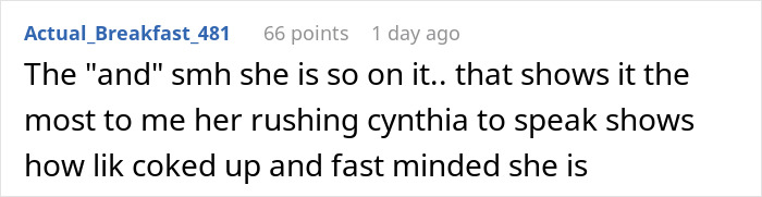 Comment about Cynthia Erivo and Ariana Grande's bizarre interaction, highlighting the phrase can't go through this again.