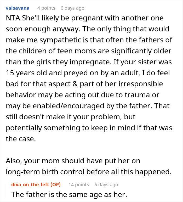 Screenshot of a Reddit comment thread discussing an irresponsible teen mom and her sister involving CPS intervention. Screenshot of a Reddit comment thread discussing an irresponsible teen mom and her sister involving CPS intervention.