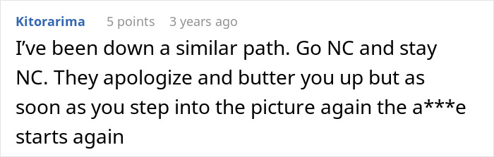 Screenshot of an online comment discussing entitled parents treating autistic brother as golden child while ignoring creepy behavior.