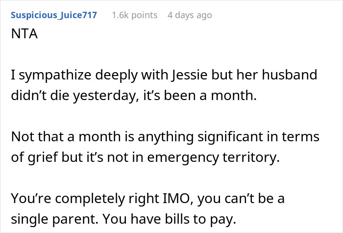Screenshot of a Reddit comment discussing a mom prioritizing her widowed friend over her kids, causing husband conflict. Screenshot of a Reddit comment discussing a mom prioritizing her widowed friend over her kids, causing husband conflict.