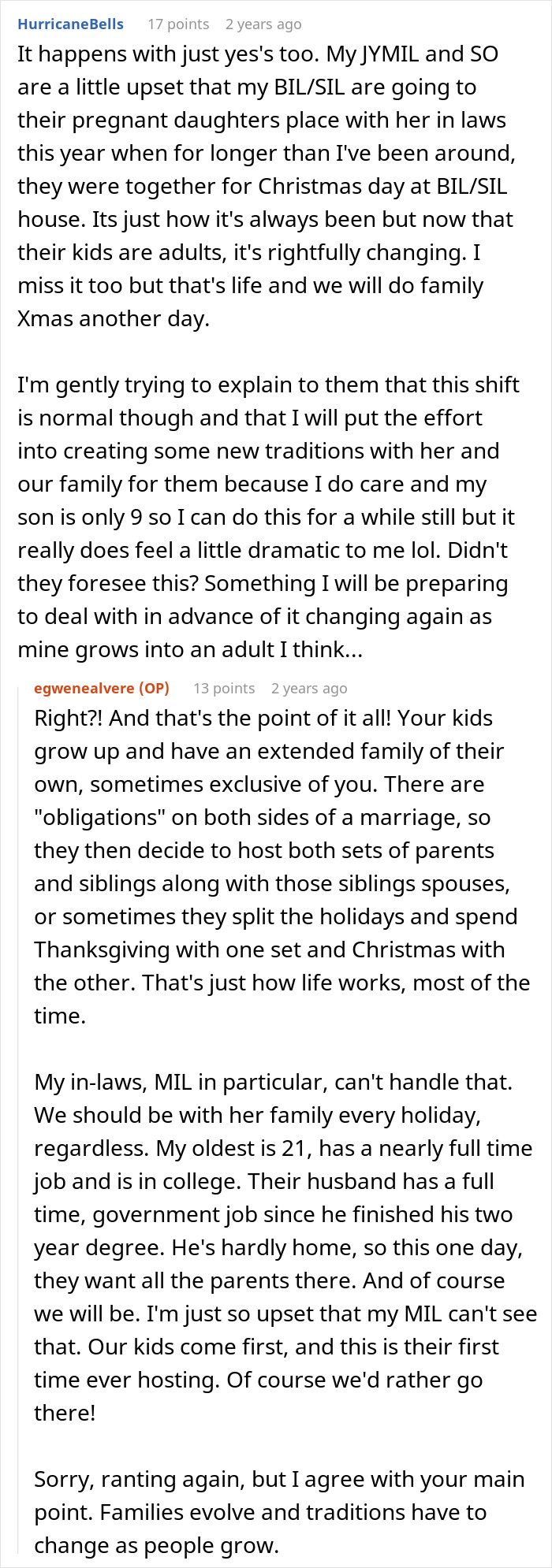 Woman upset with MIL exploding over Thanksgiving plans to celebrate with her kid first time ever hosting.