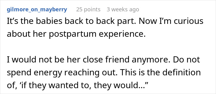 Screenshot of a Reddit comment discussing best friend no contact returns and boundaries in close friendships.