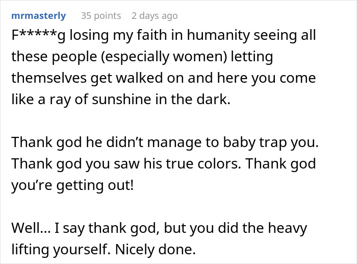 Comment expressing frustration about men treating wives like servants and the impact on attraction in relationships.