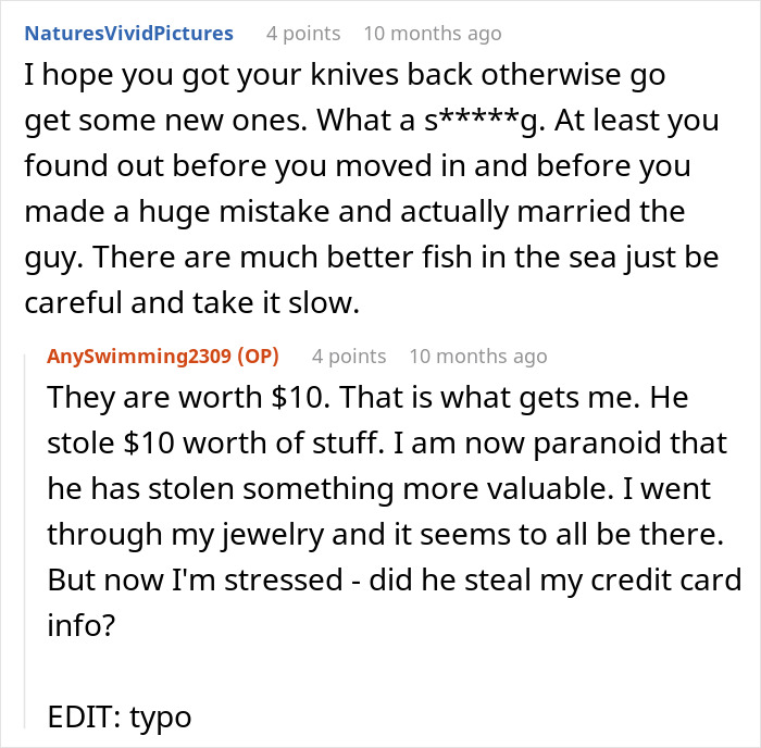 Screenshot of an online discussion about a woman buying expensive gifts and conflicts over Christmas plans with boyfriend&rsquo;s kids.