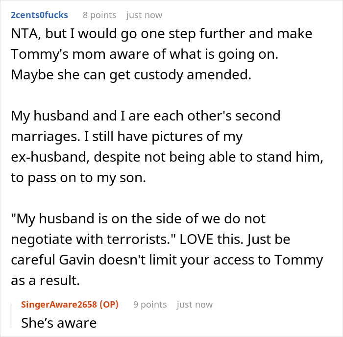 Reddit user discusses jealous wife upset over hubby&rsquo;s mom having pictures of his ex, demanding their removal from her house.