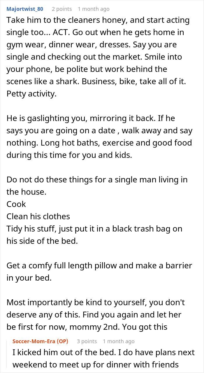 Reddit user advises how to act single and protect yourself while dealing with a man who wants to be single but not divorced.